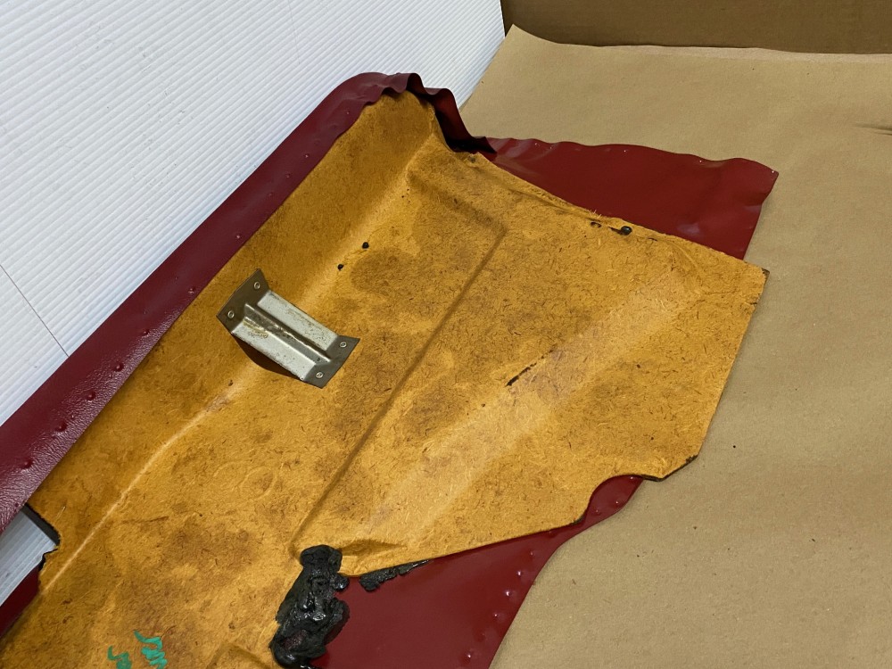 OEM 1971 1972 1973 1974 1975 1976 Cadillac Coupe Deville Calais 2 Dr LEFT DRIVER SIDE REAR LOWER DOOR PANEL ARM REST ~ RED - Image 19