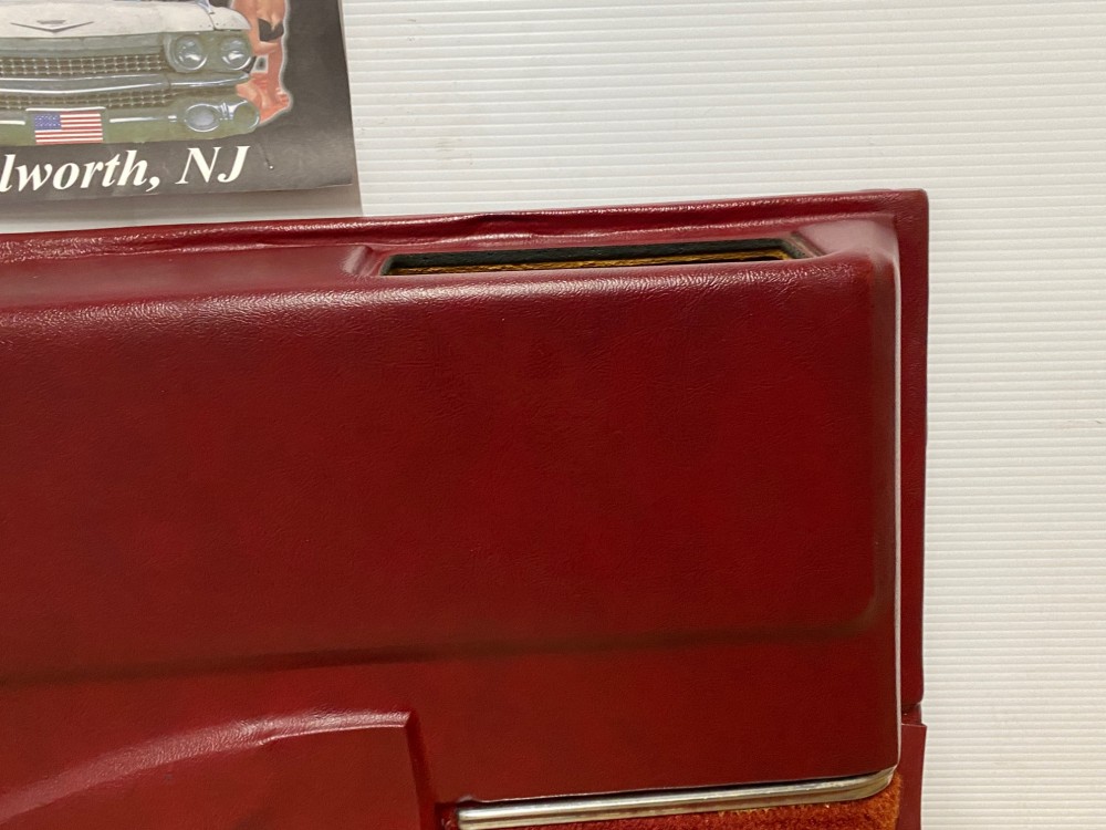 OEM 1971 1972 1973 1974 1975 1976 Cadillac Coupe Deville Calais 2 Dr LEFT DRIVER SIDE REAR LOWER DOOR PANEL ARM REST ~ RED - Image 8