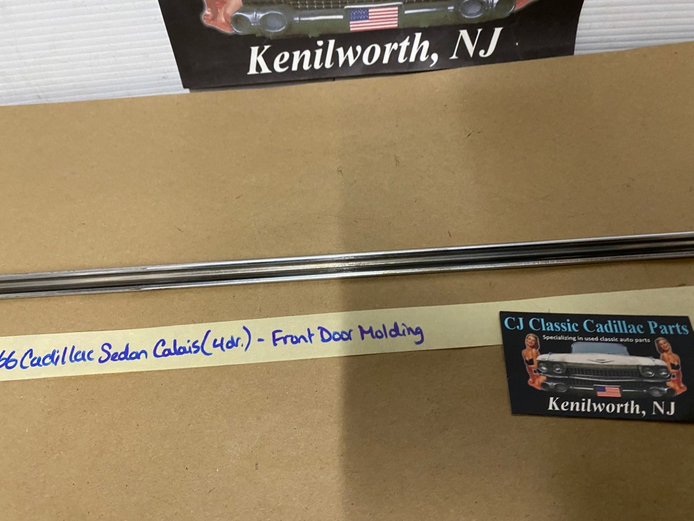 OEM 1965 1966 Cadillac Sedan Calais Deville Fleetwood FRONT DOOR CENTER MOLDING TRIM SPEAR #4227317 - Image 10