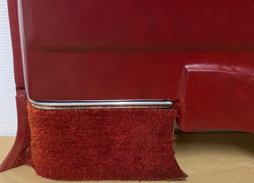 OEM 1971 1972 1973 1974 1975 1976 Cadillac Coupe Deville Calais 2 Dr RIGHT PASSENGER SIDE REAR LOWER DOOR PANEL ARM REST ~ RED - Image 10