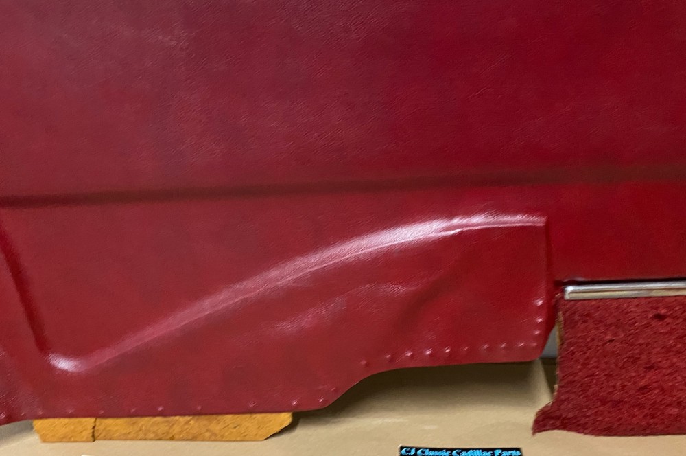 OEM 1971 1972 1973 1974 1975 1976 Cadillac Coupe Deville Calais 2 Dr LEFT DRIVER SIDE REAR LOWER DOOR PANEL ARM REST ~ RED - Image 10