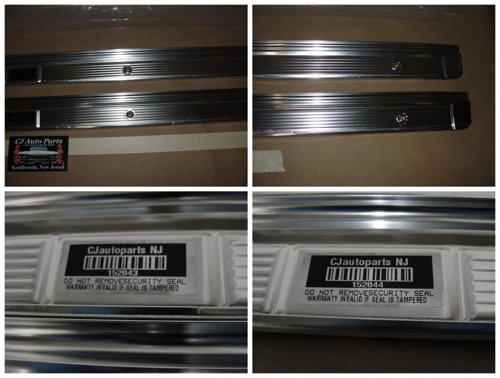NEW 1977 1978 1979 1980 1981 1982 1983 1984 1985 CADILLAC DEVILLE FLEETWOOD GM 2 DOOR COUPE RWD DOOR SILL PLATES (PAIR) ~ BRAND NEW ~ - Image 11