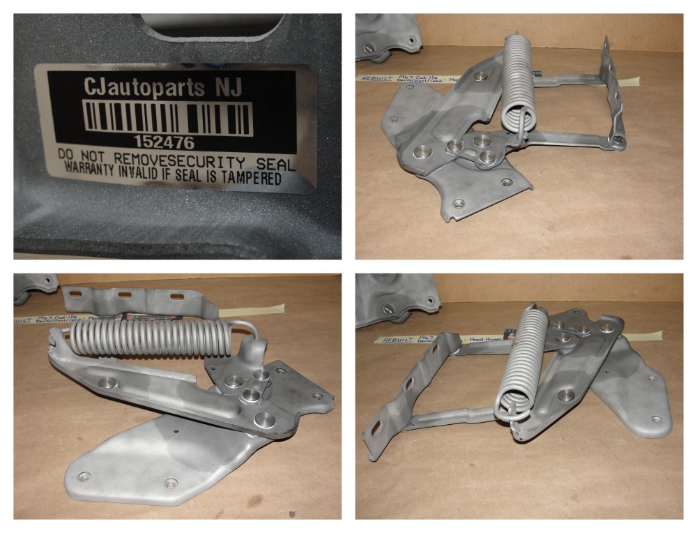 REBUILT 1967 CADILLAC DEVILLE FLEETWOOD CALAIS HOOD HINGES & SPRINGS & NEW RIVETS - Image 9
