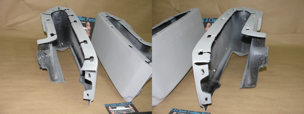 NEW ABS 1975-1976 CADILLAC ELDORADO FRONT BUMPER FENDER FILLER PANELS - 6 PIECE SET - Image 12