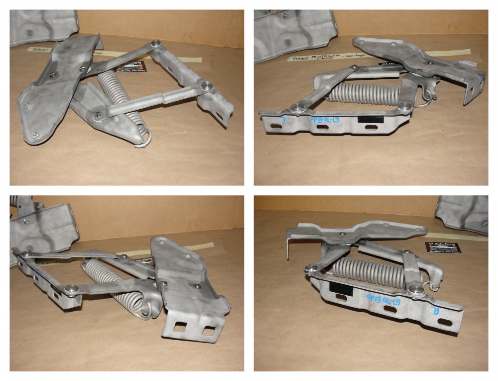 REBUILT 1967 1968 1969 1970 CADILLAC ELDORADO HOOD HINGES WITH SPRINGS - NEW RIVETS - Image 10