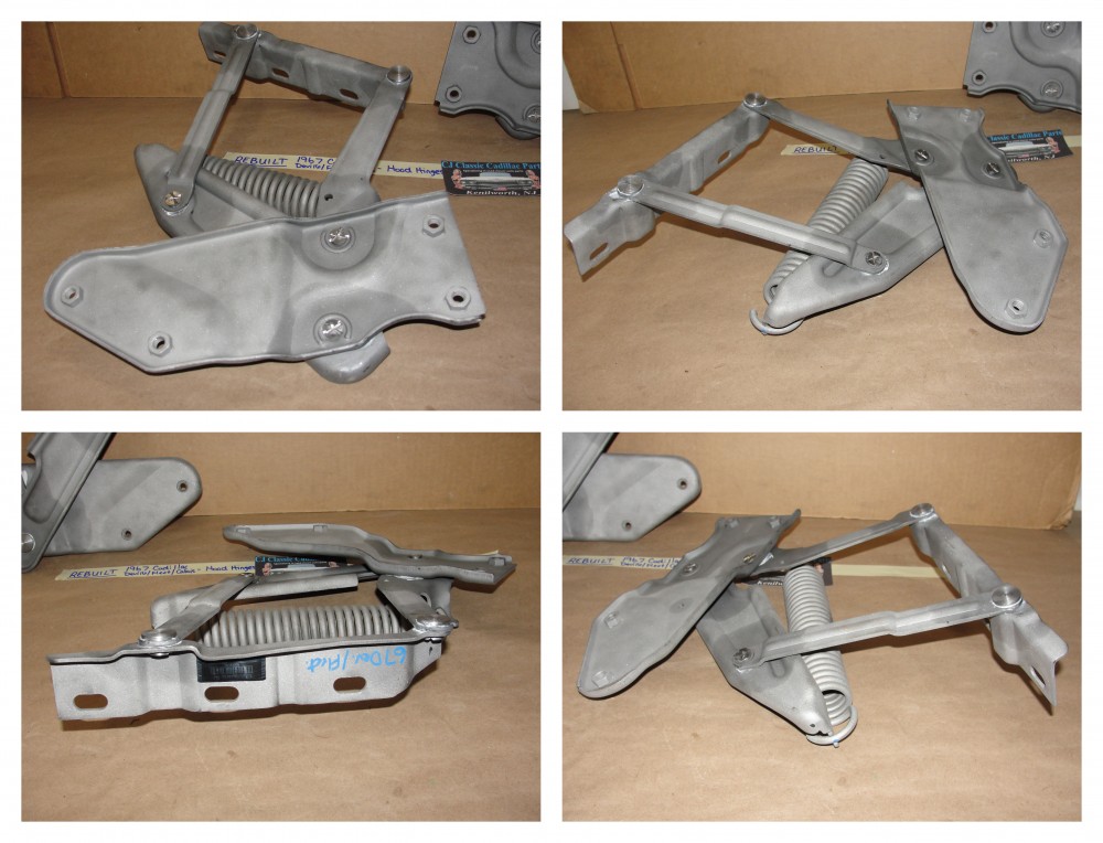 REBUILT 1967 CADILLAC DEVILLE FLEETWOOD CALAIS HOOD HINGES & SPRINGS & NEW RIVETS - Image 11
