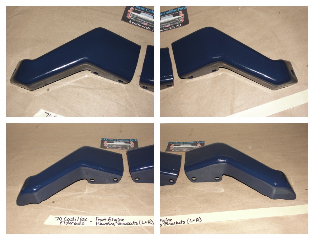 OEM 1968 1969 1970 1971 1972 Cadillac Eldorado 472/500 FRONT TRANSMISSION ENGINE MOUNTING BRACKETS ~ PAIR - Image 11