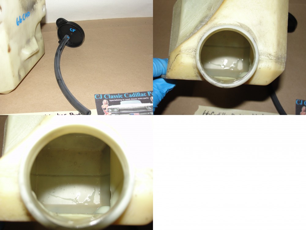 OEM 1965 1966 1967 Cadillac Deville Fleetwood Calais 1966 1967 1968 1969 Eldorado WINDSHIELD WASHER FLUID BOTTLE RESERVOIR WITH NEW LID - Image 12