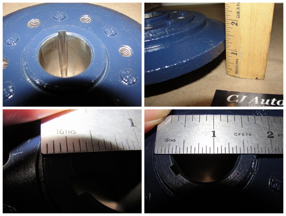 OEM 1958 1959 1960 1961 1962 Cadillac Deville Eldorado Fleetwood 390 Engine HARMONIC BALANCER DAMPER (NON - A/C CARS) - Image 11