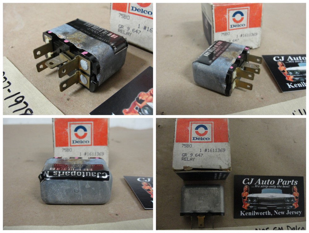 NOS 1977 - 1978 CADILLAC DEVILLE FLEETWOOD GM DELCO POWER ANTENNA RELAY ~ NEW IN BOX ~ #1611369 - Image 12