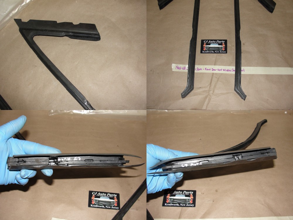 NEW STEELE RUBBER 1965 1966 1967 1968 GM CADILLAC DEVILLE ELDORADO CALAIS FRONT DOOR VENT WINDOW WEATHERSTRIP SEALS 38-0091-55 (PAIR) - Image 10