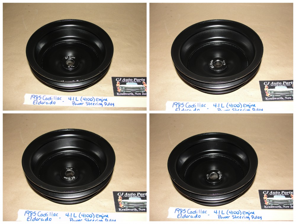 RESTORED 1982, 1983, 1984, 1985 Cadillac Eldorado Fleetwood Brougham Deville Seville 4.1L 4100 8 CYLINDER ENGINE POWER STEERING PULLEY #1626130 - Image 4