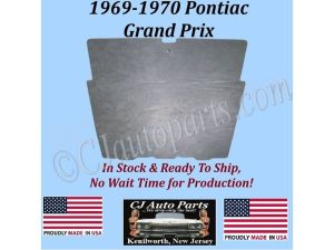 REM 1969 1970 PONTIAC GRAND PRIX HOOD INSULATION IN STOCK - 1" THICK - GPX-HIN-040