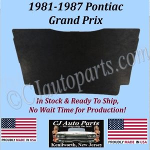 REM 1981 1982 1983 1984 1985 1986 1987 PONTIAC GRAND PRIX HOOD INSULATION IN STOCK - 1/2" THICK - GPX-HIN-060