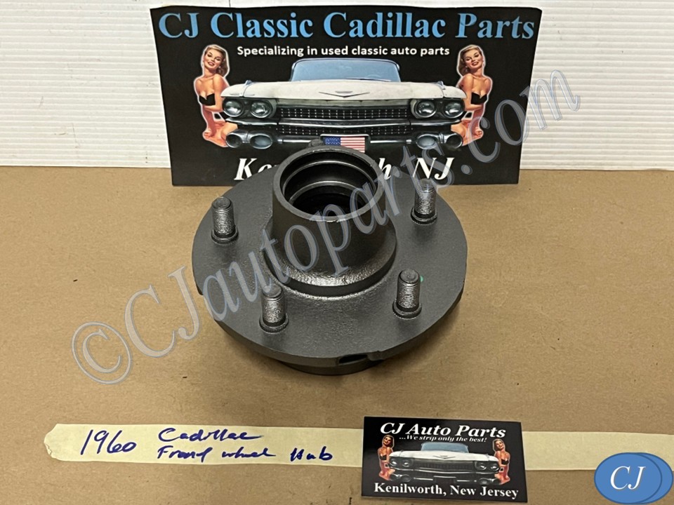 OEM 1960 Cadillac Deville Eldorado Fleetwood RWD FRONT DRUM BRAKE HUB ASSEMBLY #1473819