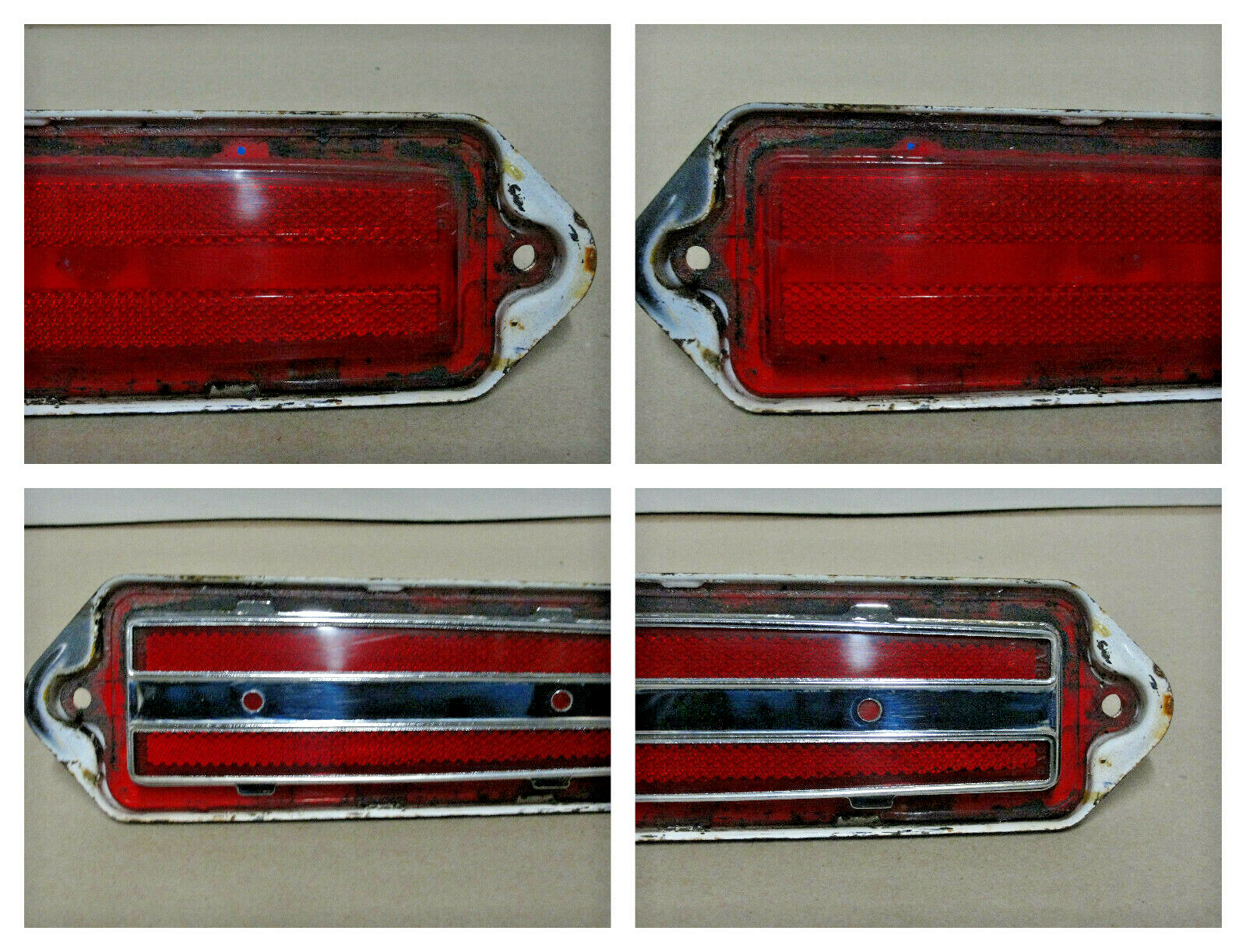 OEM 1971 1972 1973 Cadillac Deville Calais Fleetwood Commercial Chassis LEFT DRIVER SIDE REAR QUARTER PANEL MARKER LIGHT LENS TRIM #917120 - Image 10
