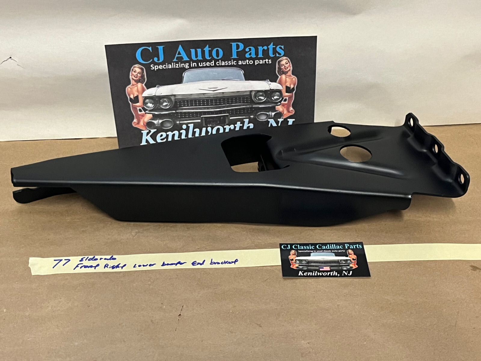 OEM 1975 1976 1977 1978 CADILLAC ELDORADO RIGHT FRONT BUMPER END LOWER OUTER MOUNTING BRACKET #1604911 - Image 10