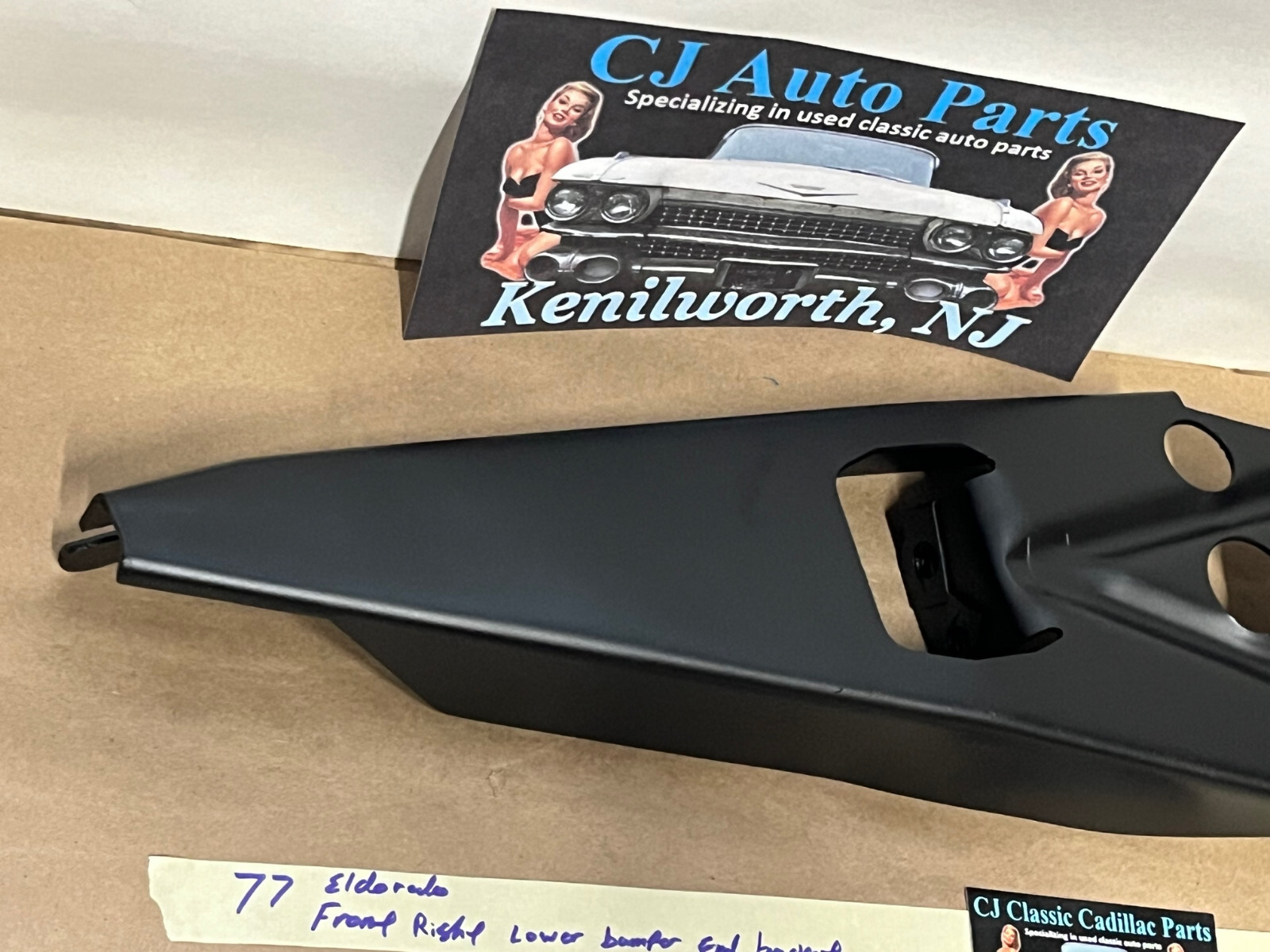 OEM 1975 1976 1977 1978 CADILLAC ELDORADO RIGHT FRONT BUMPER END LOWER OUTER MOUNTING BRACKET #1604911 - Image 11