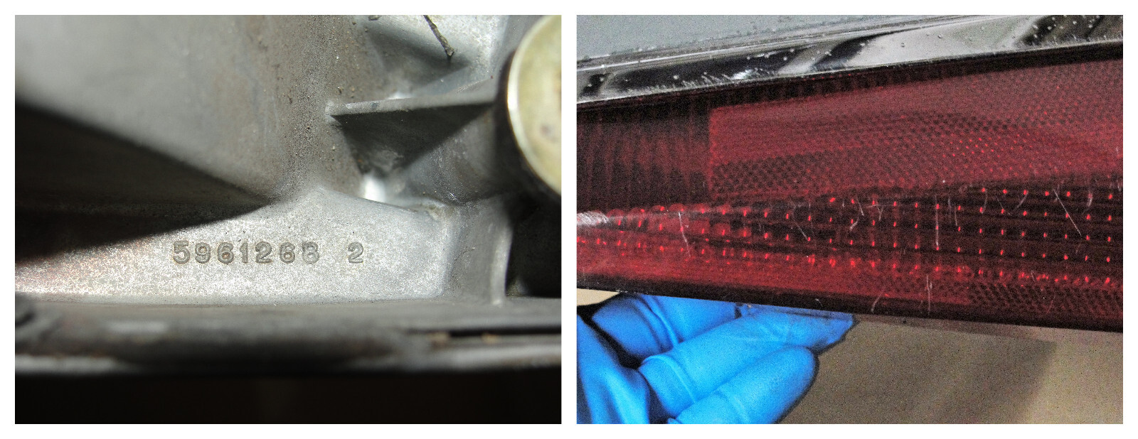 OEM 1969 Cadillac Deville Calais Fleetwood Commercial Chassis RIGHT REAR TAIL LIGHT REVERSE LIGHT QUARTER PANEL EXTENSION #5961808/#5961266/#5961249/#5961252 - Image 12