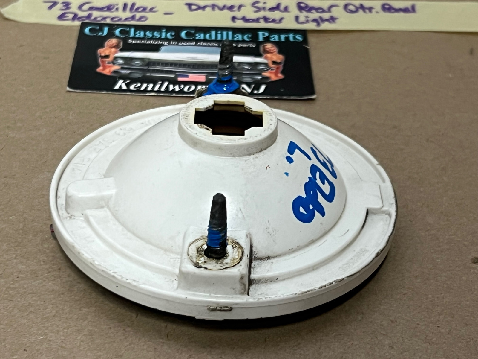 OEM 1970 1971 1972 1973 Cadillac Eldorado LEFT REAR QUARTER PANEL MARKER PARK LIGHT LENS HOUSING #5962035 - Image 16