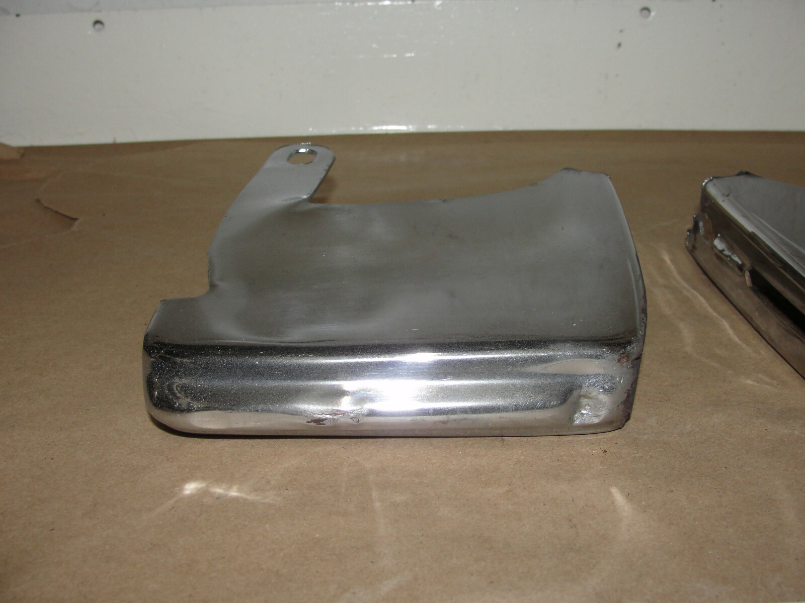OEM 1974 1975 1976 Cadillac Deville Fleetwood Calais Commercial Chassis FRONT BUMPER INNER LICENSE PLATE BUMPER GUARDS (SMALLER) - Image 2