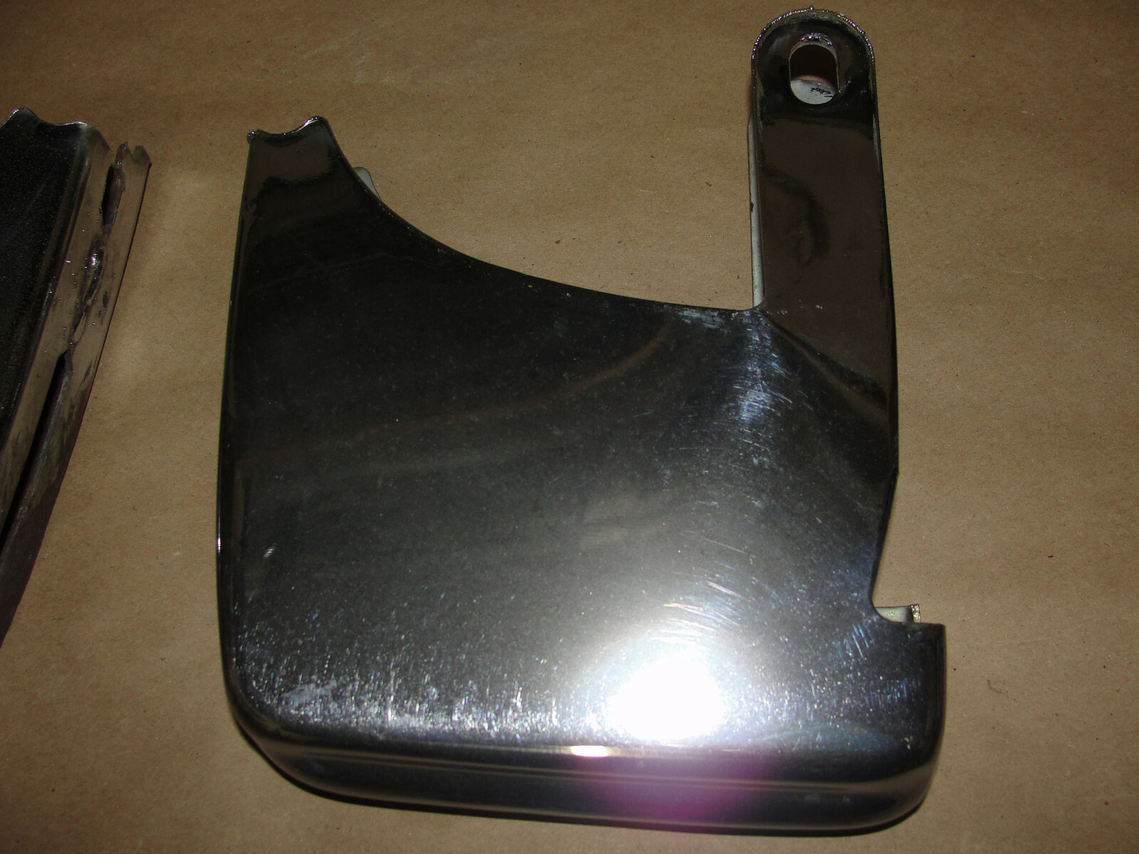 OEM 1974 1975 1976 Cadillac Deville Fleetwood Calais Commercial Chassis FRONT BUMPER INNER LICENSE PLATE BUMPER GUARDS (SMALLER) - Image 5