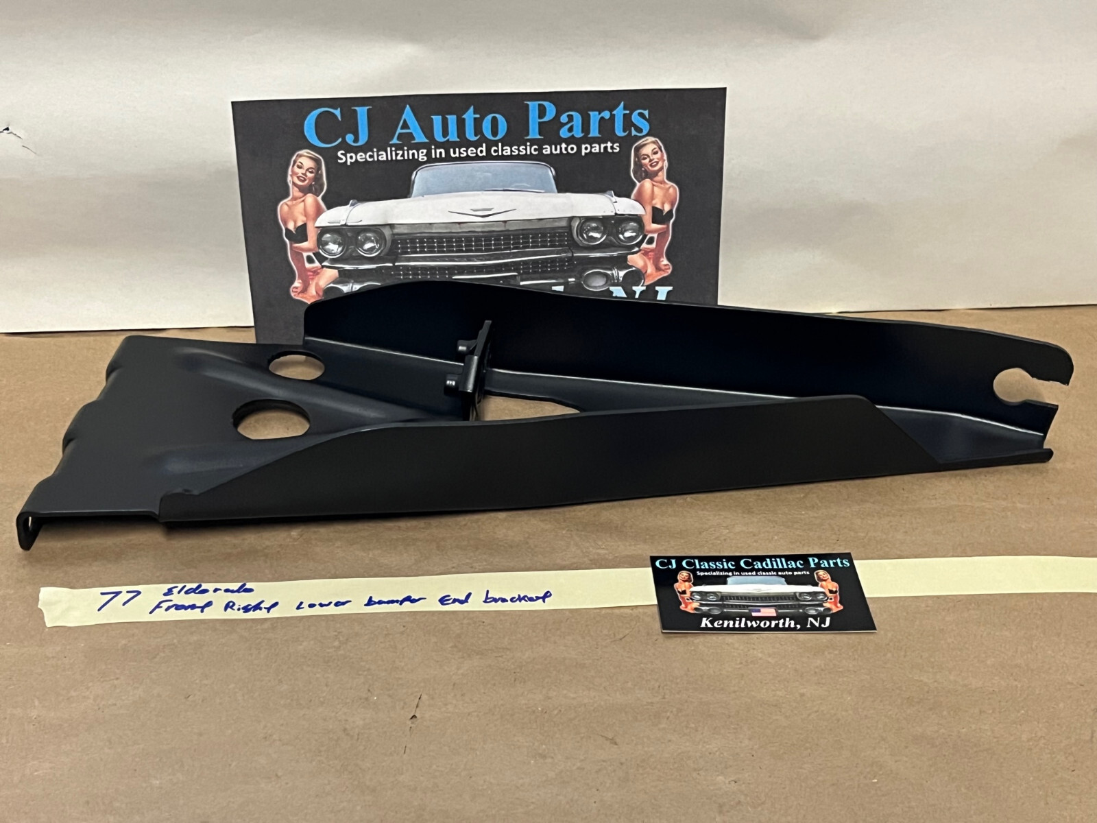 OEM 1975 1976 1977 1978 CADILLAC ELDORADO RIGHT FRONT BUMPER END LOWER OUTER MOUNTING BRACKET #1604911 - Image 6