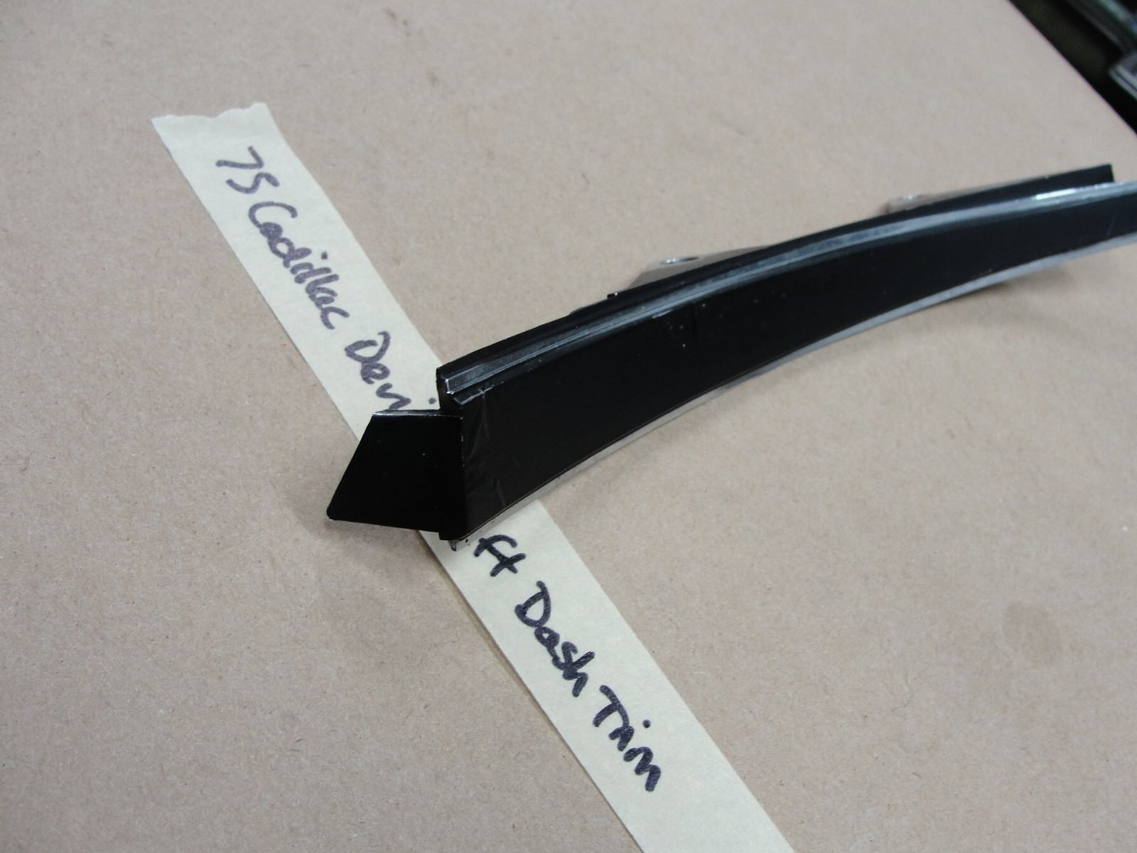 OEM 1974 1975 1976 Cadillac Calais Deville Commercial Chassis 1974 1975 1976 1977 1978 LEFT DRIVER SIDE DASH TRIM END CENTER #1603020 - Image 6