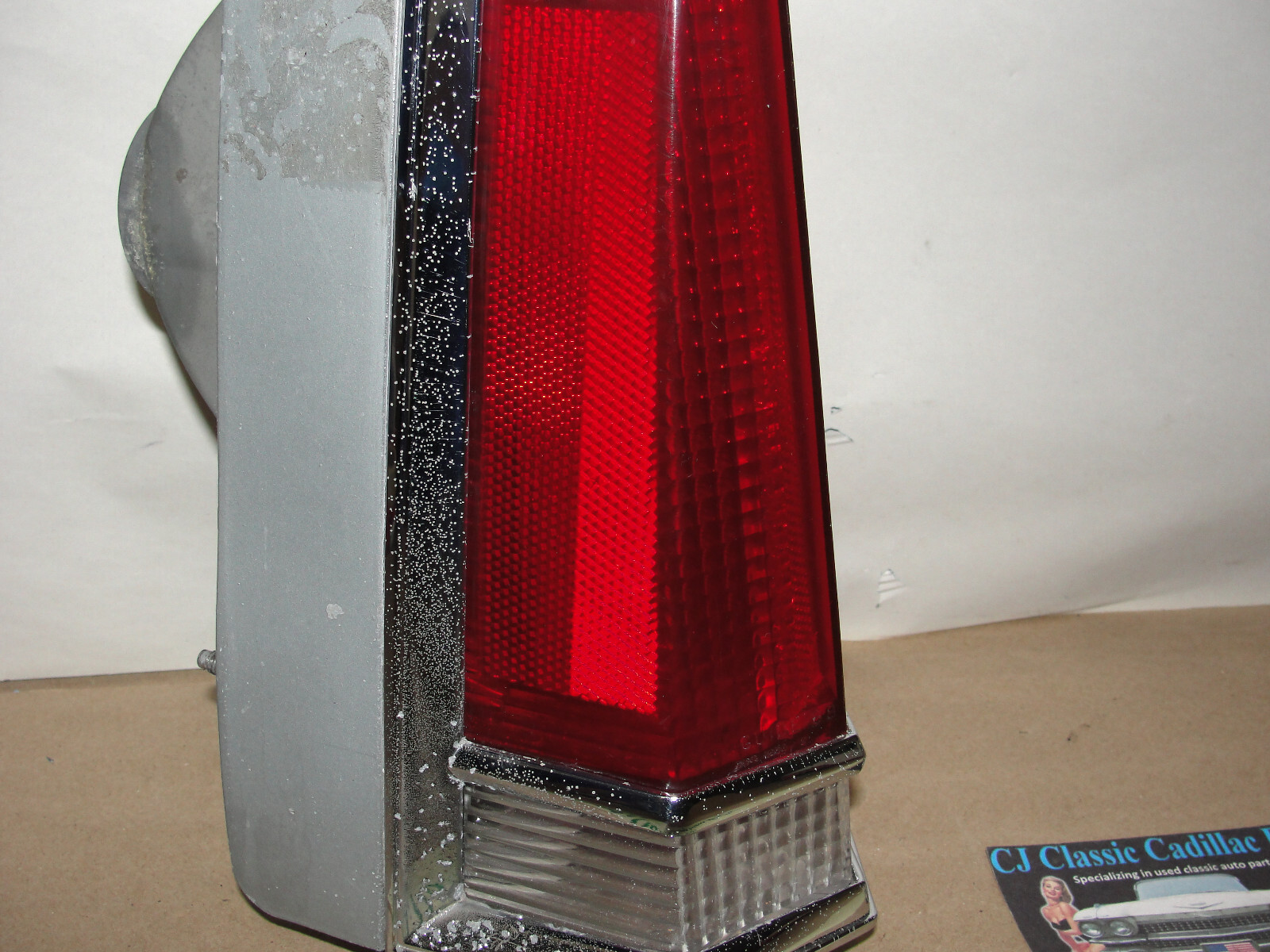 OEM 1969 Cadillac Deville Calais Fleetwood Commercial Chassis LEFT REAR TAIL LIGHT REVERSE LIGHT QUARTER PANEL EXTENSION #5961249/#5961265/#5961251/#5961807 - Image 7