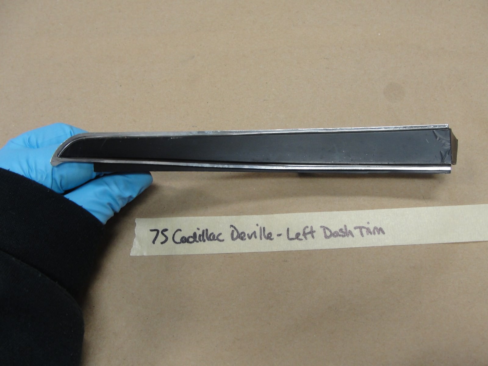 OEM 1974 1975 1976 Cadillac Calais Deville Commercial Chassis 1974 1975 1976 1977 1978 LEFT DRIVER SIDE DASH TRIM END CENTER #1603020 - Image 9
