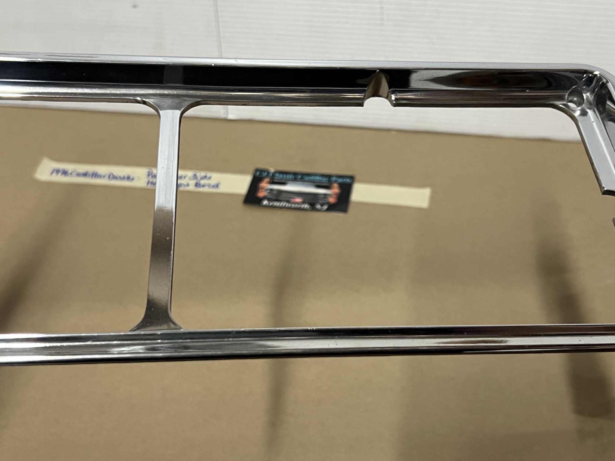 OEM 1975 1976 Cadillac Deville Fleetwood Calais Commercial Chassis RIGHT PASSENGER SIDE HEADLIGHT BEZEL TRIM #1605305 - Image 16