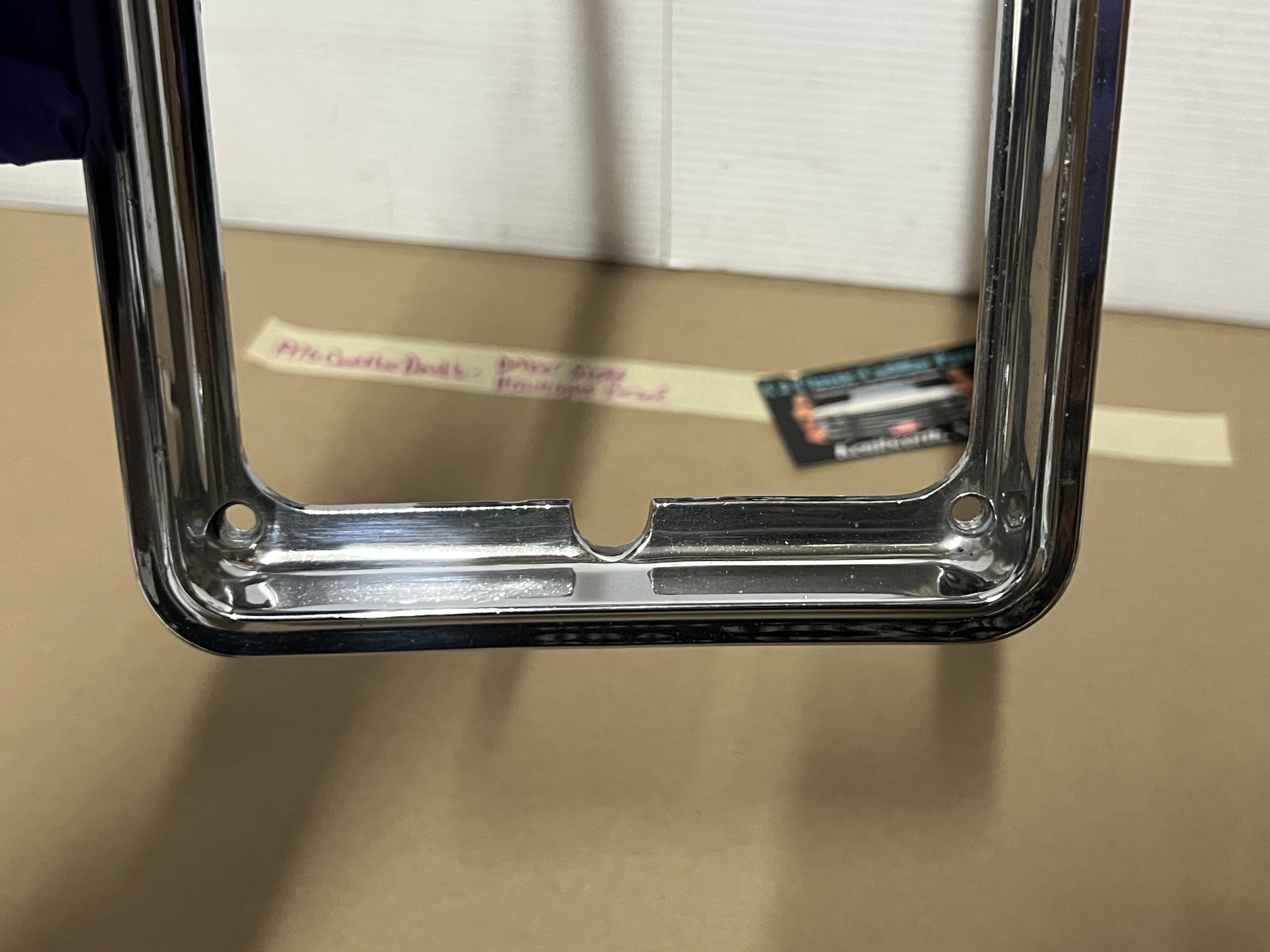 OEM 1975 1976 Cadillac Deville Fleetwood Calais Commercial Chassis LEFT DRIVER SIDE HEADLIGHT BEZEL TRIM #1605304 - Image 16