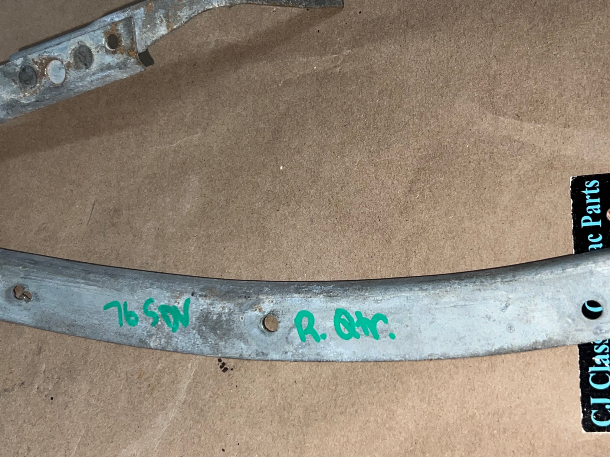 OEM 1974 1975 1976 Cadillac Deville Fleetwood Calais RIGHT PASSENGER SIDE REAR QUARTER PANEL FILLER MOUNTING BRACKET - Image 11