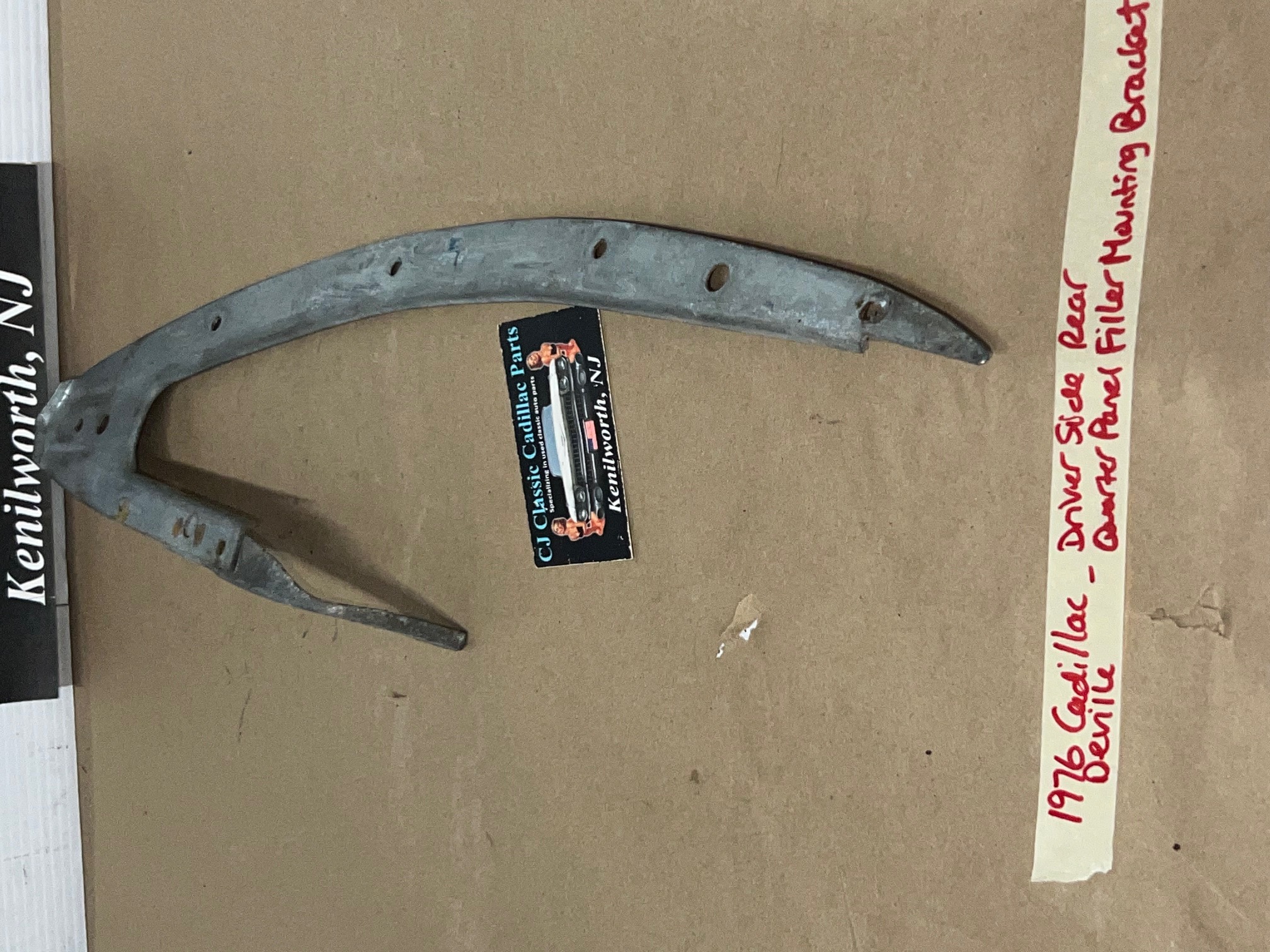 OEM 1974 1975 1976 Cadillac Deville Fleetwood Calais LEFT DRIVER SIDE REAR QUARTER PANEL FILLER MOUNTING BRACKET - Image 5