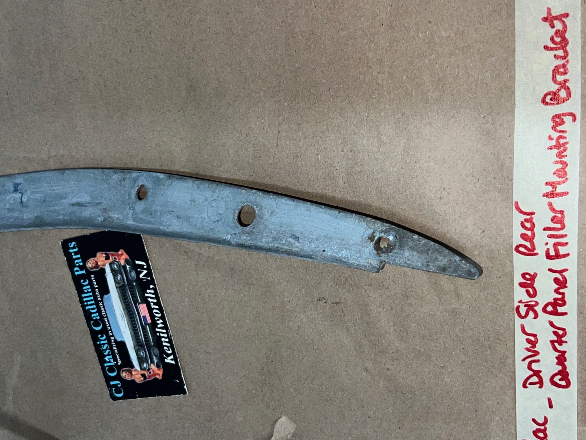 OEM 1974 1975 1976 Cadillac Deville Fleetwood Calais LEFT DRIVER SIDE REAR QUARTER PANEL FILLER MOUNTING BRACKET - Image 6