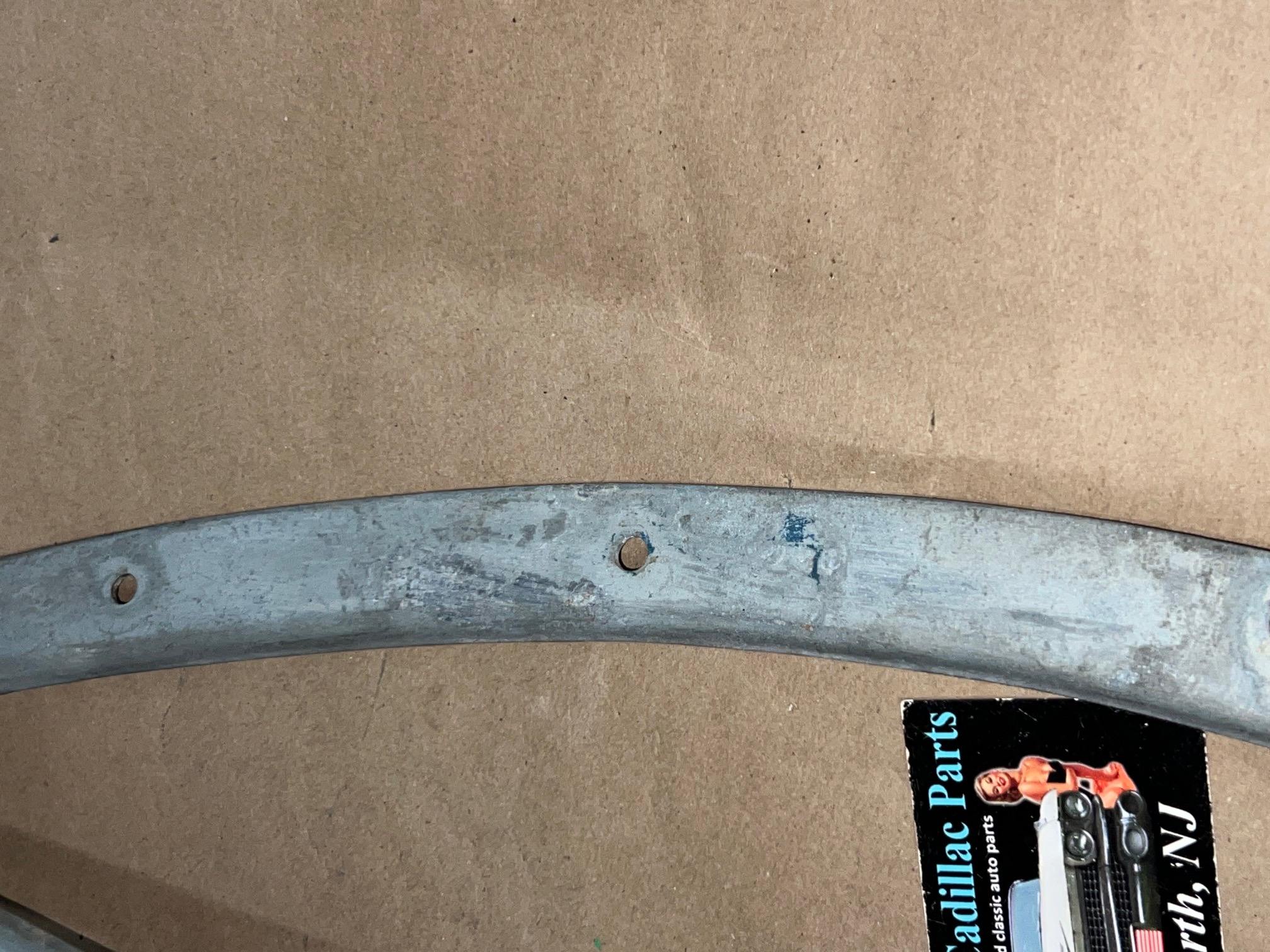 OEM 1974 1975 1976 Cadillac Deville Fleetwood Calais LEFT DRIVER SIDE REAR QUARTER PANEL FILLER MOUNTING BRACKET - Image 7