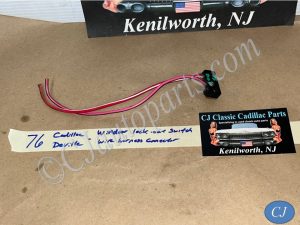 OEM 1969 1970 1971 1972 1973 1974 1975 1976 Cadillac Deville Eldorado Calais Fleetwood Commercial Chassis FRONT MASTER WINDOW LOCKOUT SWITCH WIRE HARNESS CONNECTOR