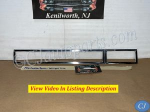 OEM 1974 1975 1976 Cadillac Deville Fleetwood Calais LEFT DRIVER SIDE REAR TAIL LIGHT LENS BEZEL TRIM MOLDING #1602921