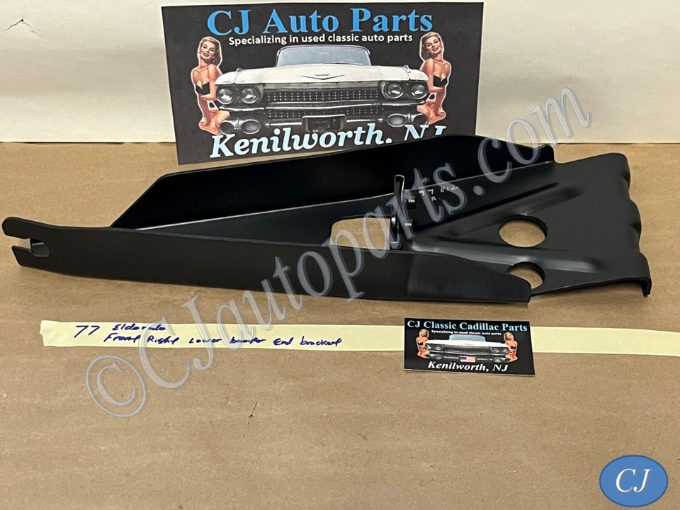 OEM 1975 1976 1977 1978 CADILLAC ELDORADO RIGHT FRONT BUMPER END LOWER OUTER MOUNTING BRACKET #1604911