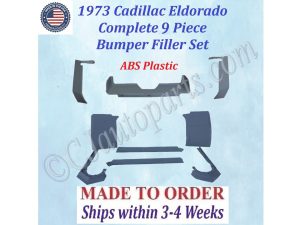 NEW 1973 Cadillac Eldorado Complete Bumper Filler Set (9-Piece Fillers)