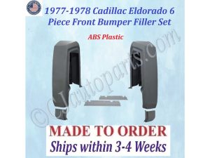 NEW 1977-1978 Cadillac Eldorado Front Bumper Filler Panel Set (6 Piece Fillers)