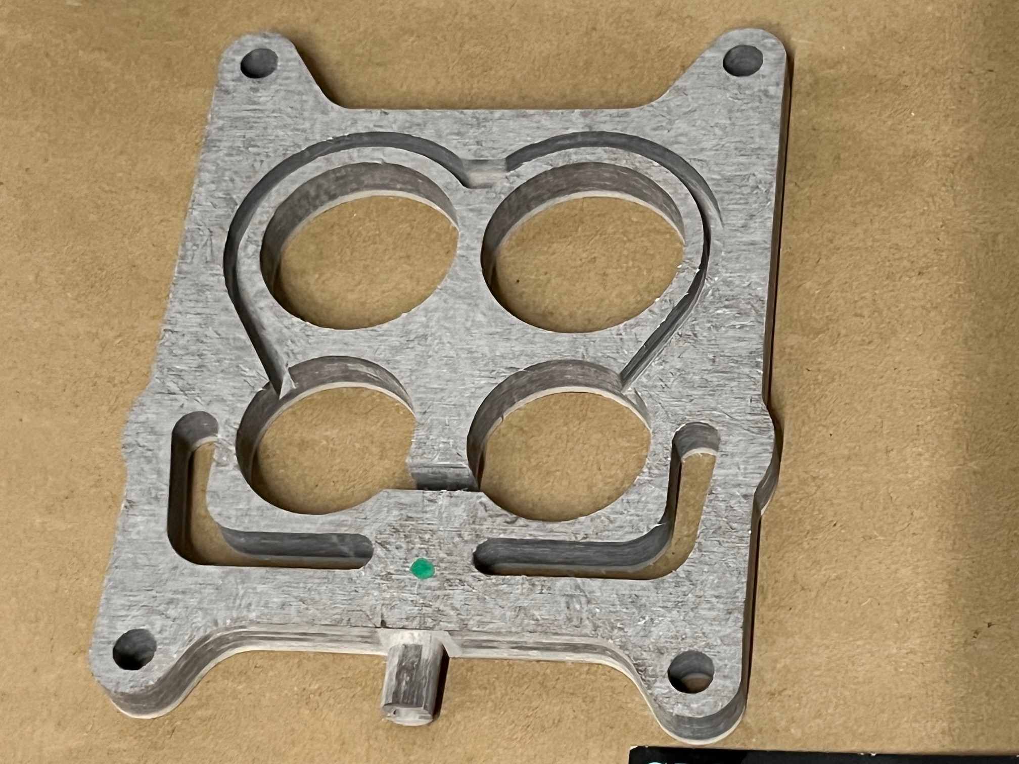 NEW 1963 1964 1965 1966 CADILLAC DEVILLE ELDORADO FLEETWOOD CALAIS 4 BBL ROCHESTER OR CARTER CARBURETOR TO MANIFOLD INSULATOR SPACER PLATE (REPLACES GM#1480097) - Image 4