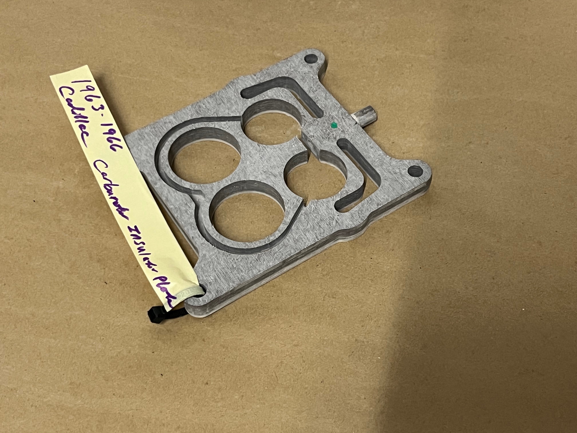 NEW 1963 1964 1965 1966 CADILLAC DEVILLE ELDORADO FLEETWOOD CALAIS 4 BBL ROCHESTER OR CARTER CARBURETOR TO MANIFOLD INSULATOR SPACER PLATE (REPLACES GM#1480097) - Image 12