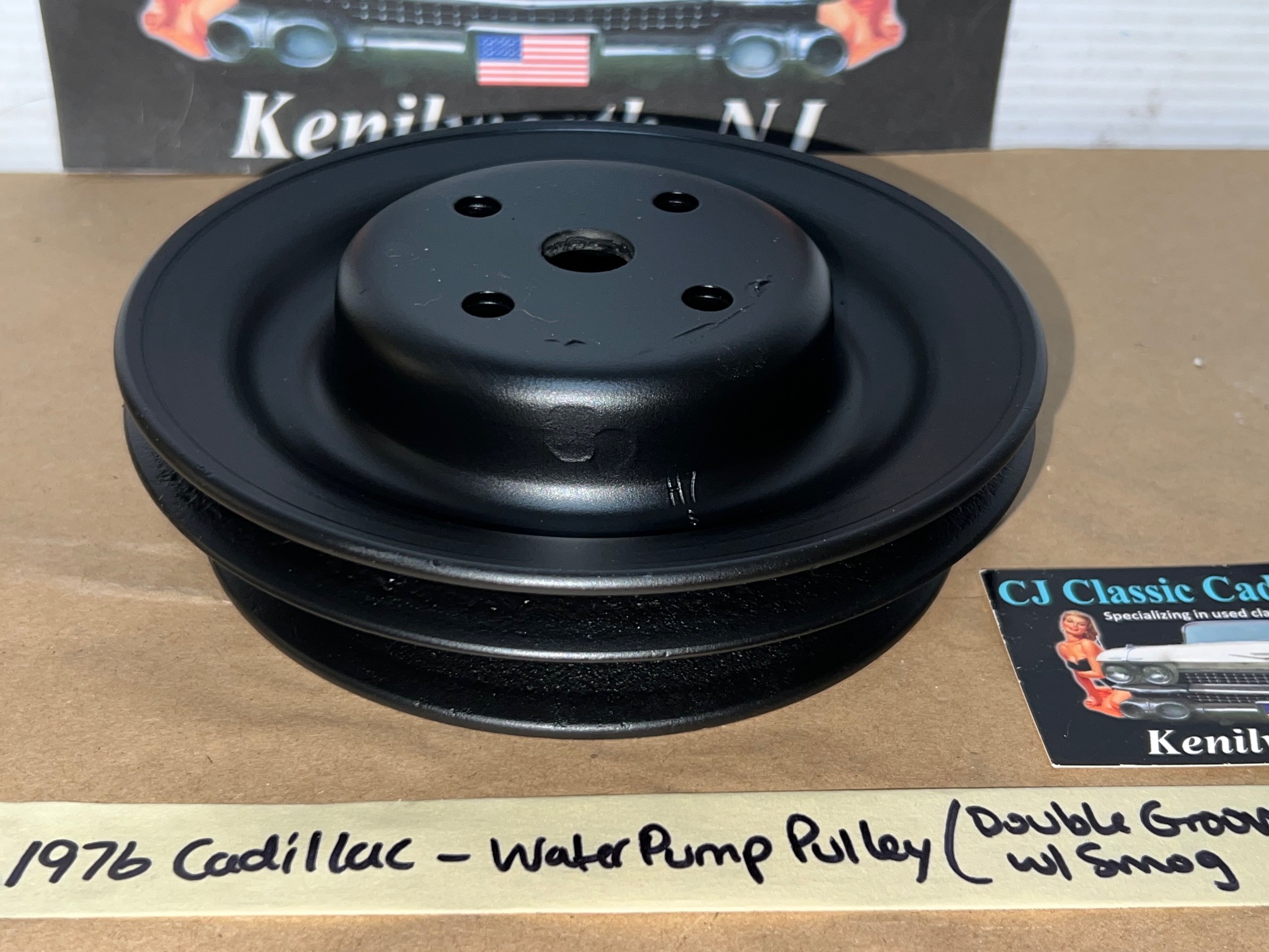 RESTORED 1976 1977 1978 Cadillac Deville Eldorado Fleetwood WATER PUMP PULLEY DOUBLE GROOVE (WITH A.I.R) #1609422 - Image 9
