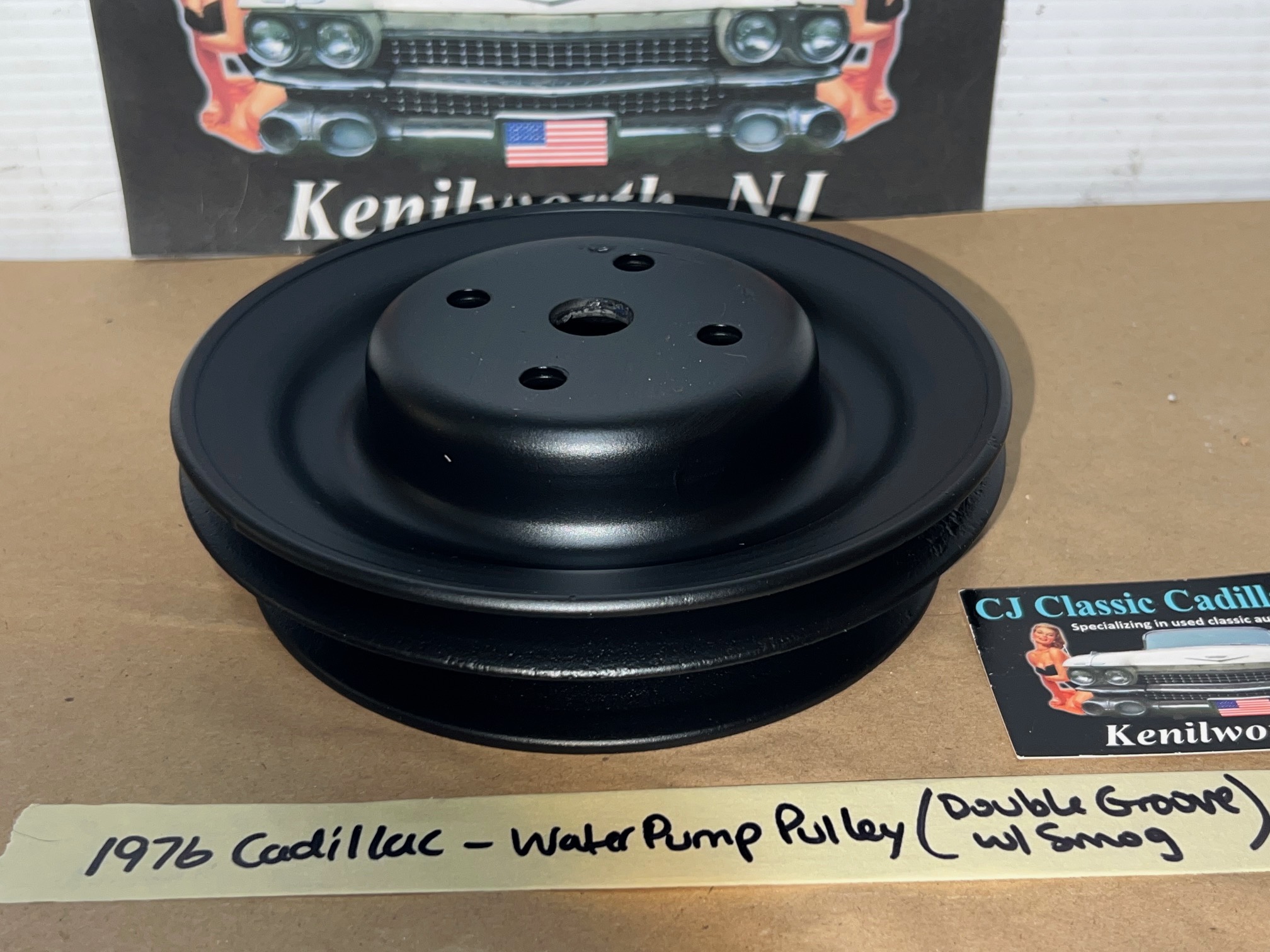 RESTORED 1976 1977 1978 Cadillac Deville Eldorado Fleetwood WATER PUMP PULLEY DOUBLE GROOVE (WITH A.I.R) #1609422 - Image 10