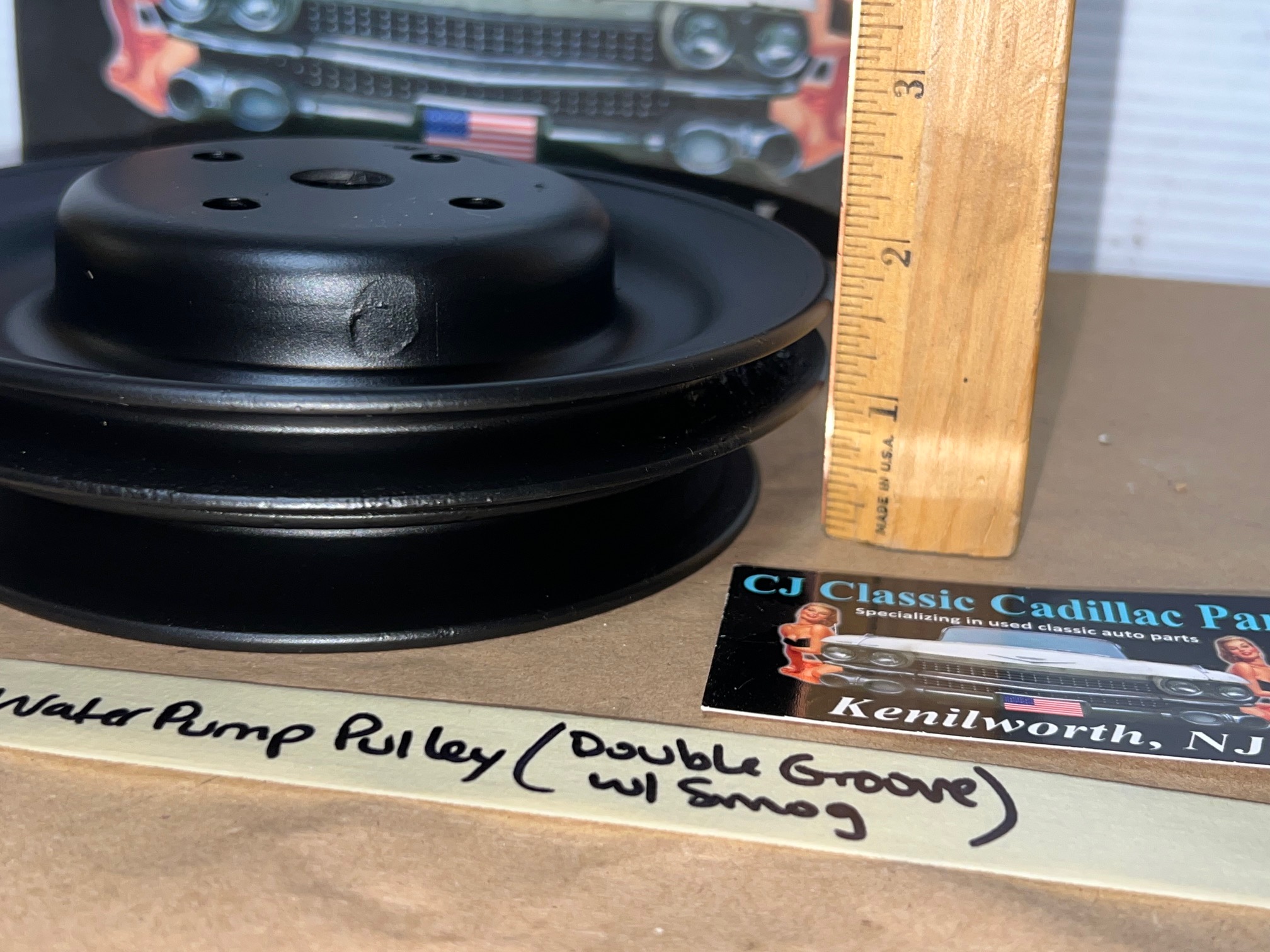 RESTORED 1976 1977 1978 Cadillac Deville Eldorado Fleetwood WATER PUMP PULLEY DOUBLE GROOVE (WITH A.I.R) #1609422 - Image 11