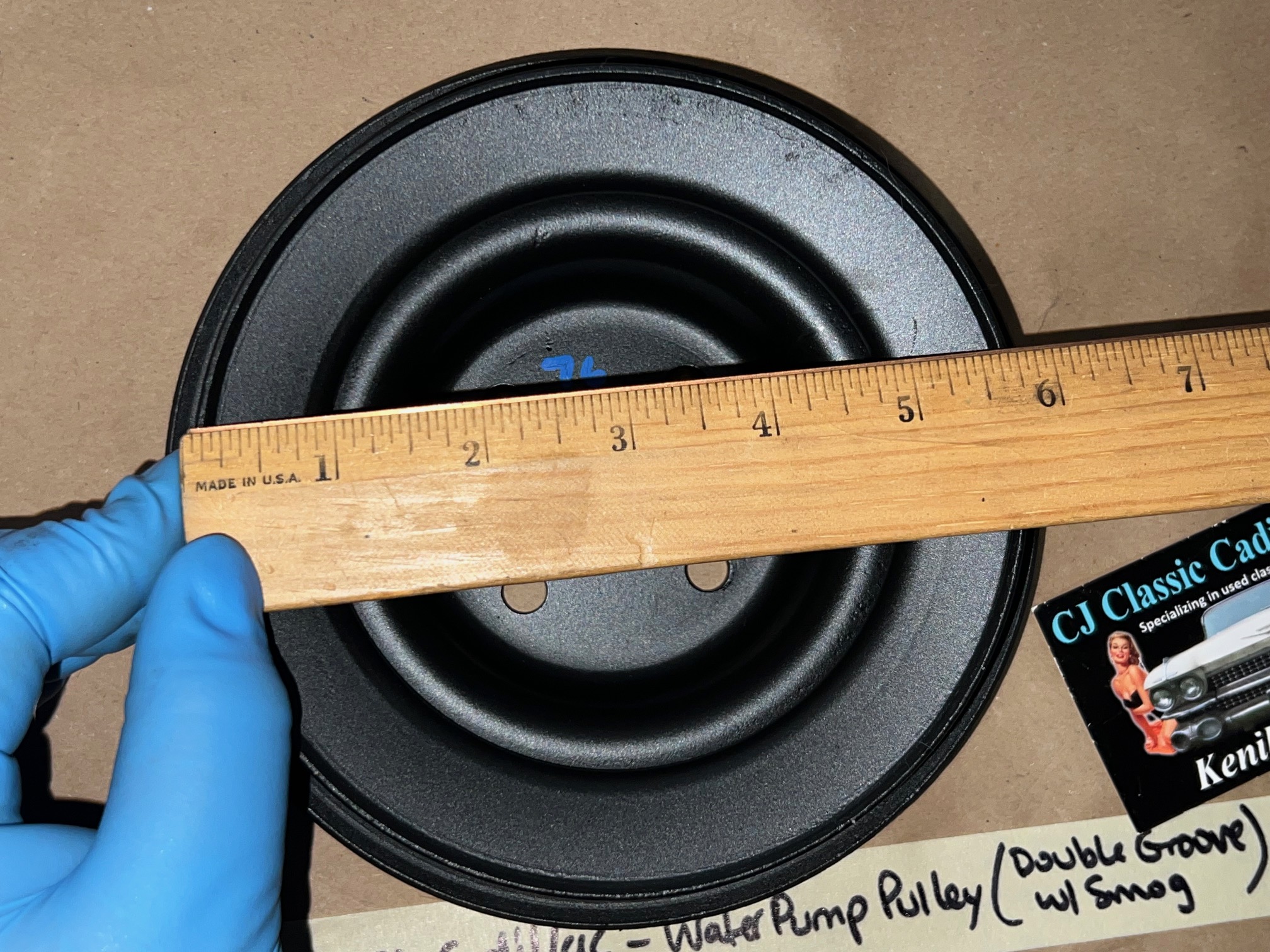 RESTORED 1976 1977 1978 Cadillac Deville Eldorado Fleetwood WATER PUMP PULLEY DOUBLE GROOVE (WITH A.I.R) #1609422 - Image 13