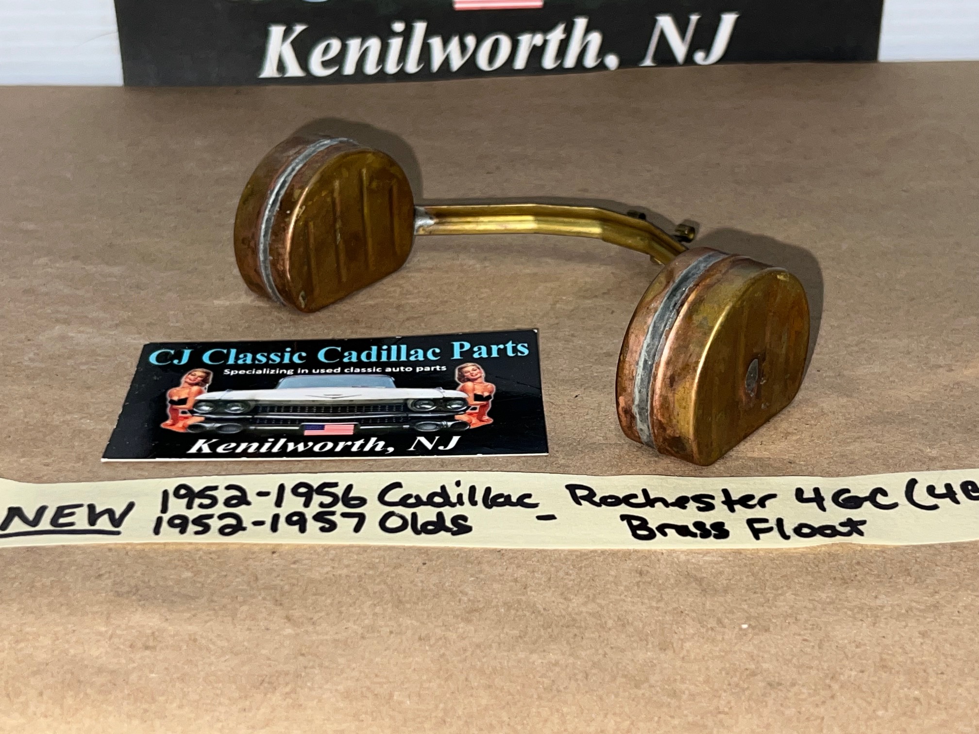 NEW 1952 1953 1954 1955 1956 CADILLAC 1952-1957 OLDSMOBILE ROCHESTER 4GC CARBURETOR FLOAT (4BBL) - PRIMARY OR SECONDARY FLOAT #7017488 - Image 2