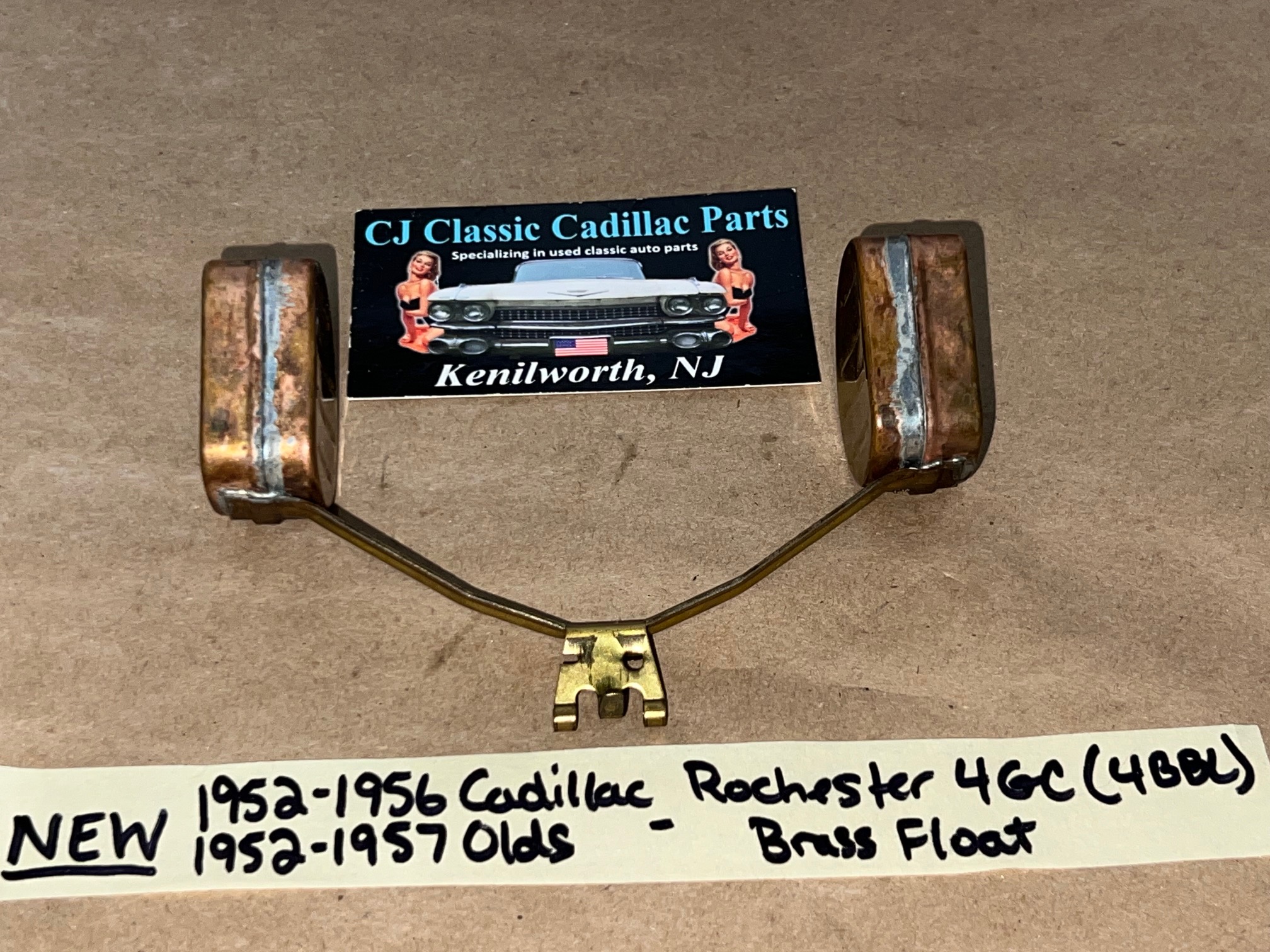 NEW 1952 1953 1954 1955 1956 CADILLAC 1952-1957 OLDSMOBILE ROCHESTER 4GC CARBURETOR FLOAT (4BBL) - PRIMARY OR SECONDARY FLOAT #7017488 - Image 6