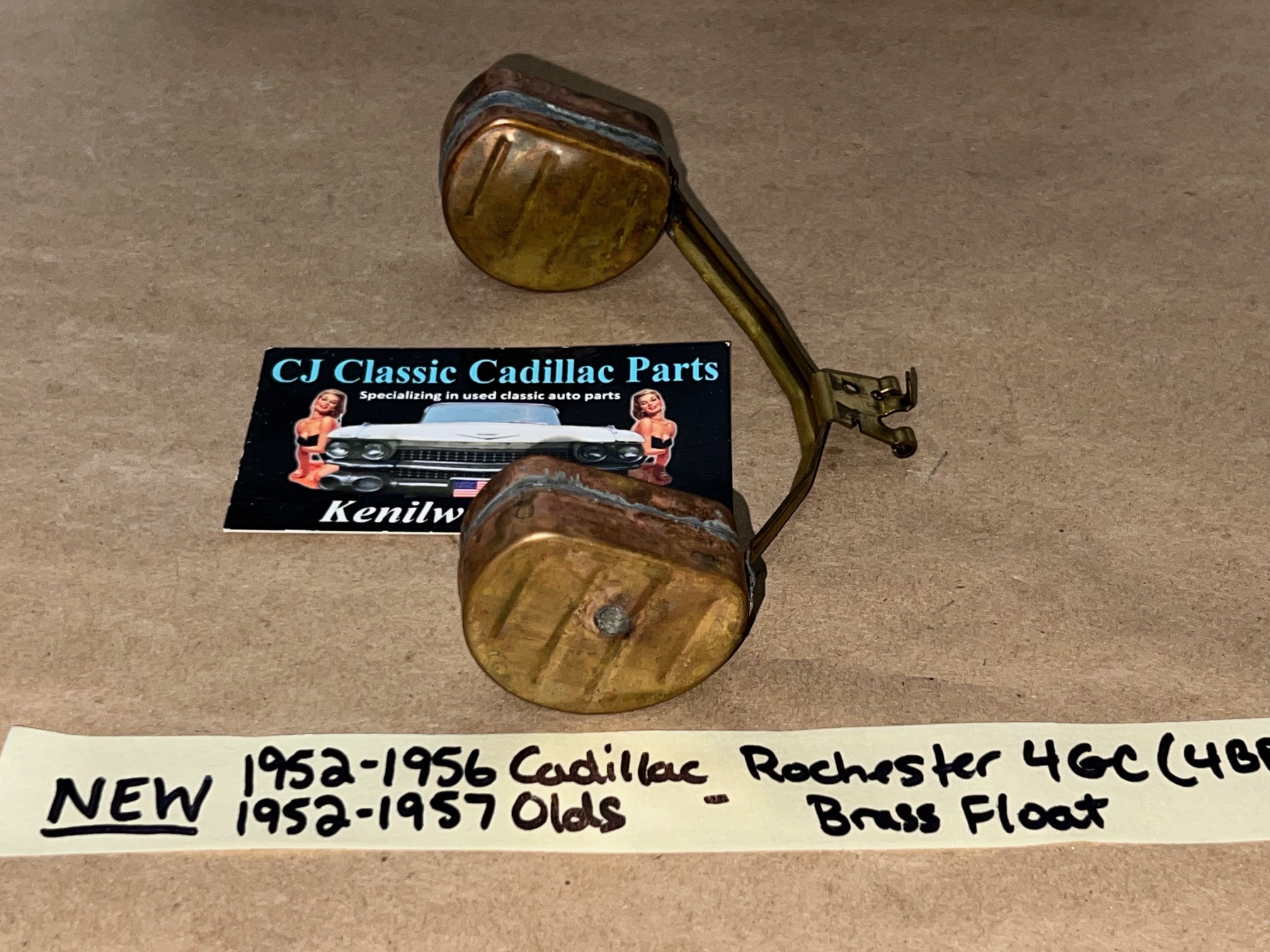 NEW 1952 1953 1954 1955 1956 CADILLAC 1952-1957 OLDSMOBILE ROCHESTER 4GC CARBURETOR FLOAT (4BBL) - PRIMARY OR SECONDARY FLOAT #7017488 - Image 9